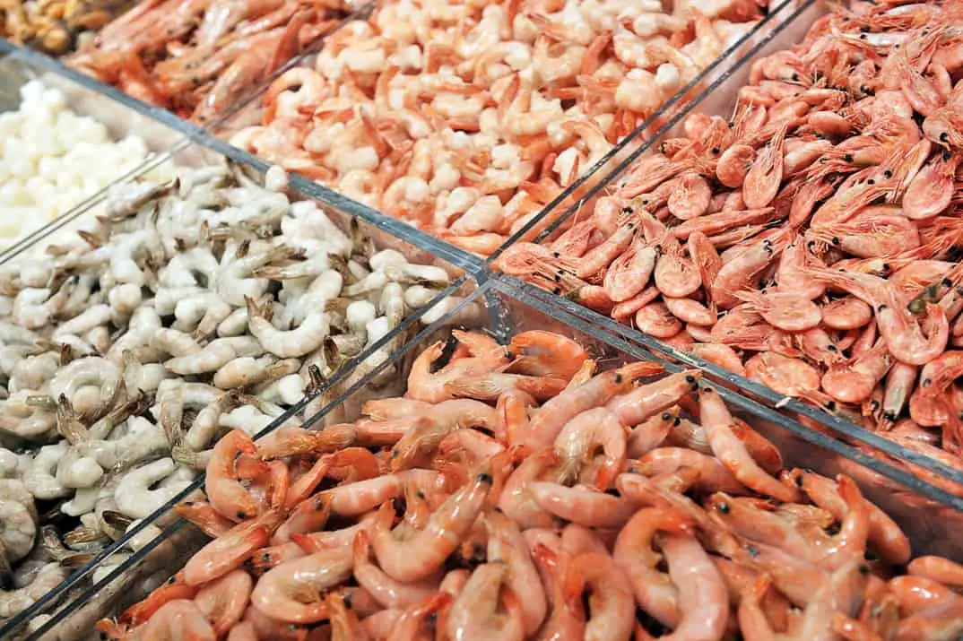 Fresh shrimp free from chemicals