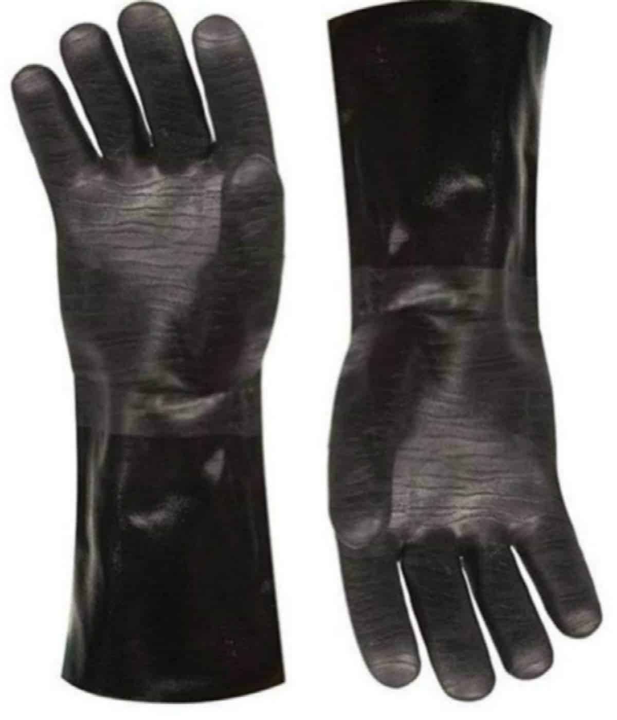 Insulated waterproof / oil and heat resistant BBQ, smoker, grill, and cooking gloves