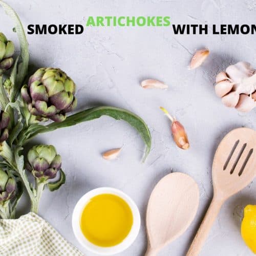 Mga pinausukang artichoke na may lemon recipe