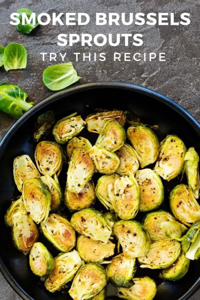 smoked brussels sprouts in a bowl