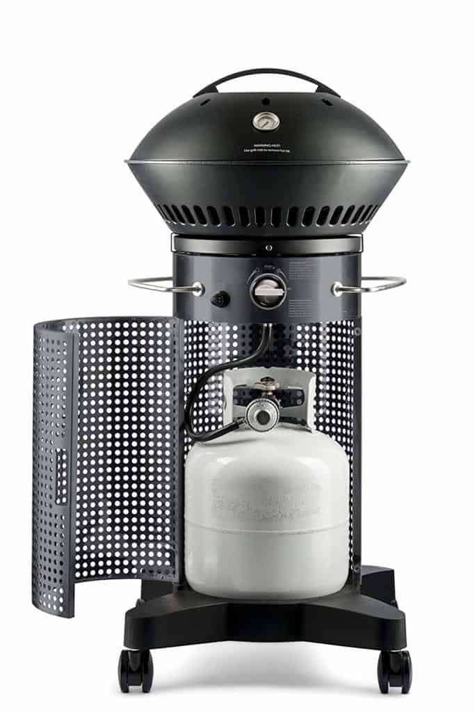Fuego Element Carbon Steel Gas Grill on your balcony