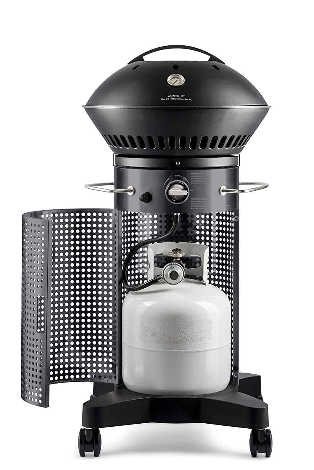Fuego Element Carbon Steel Gas Grill on your balcony