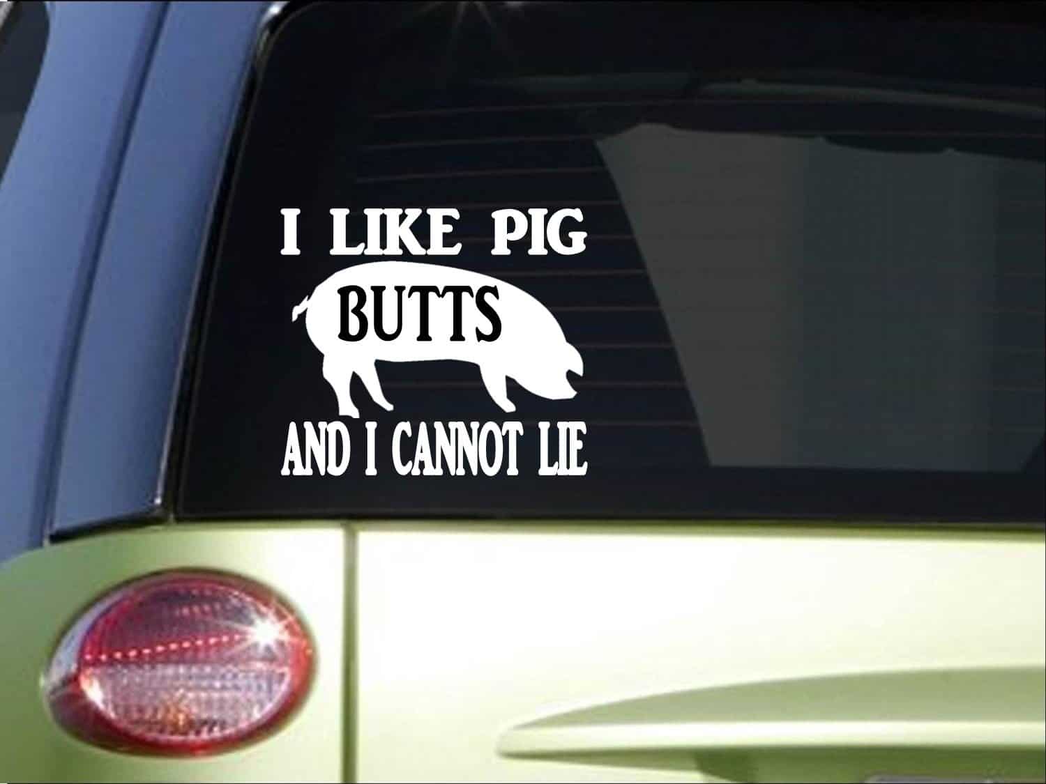 I like pig butts decal