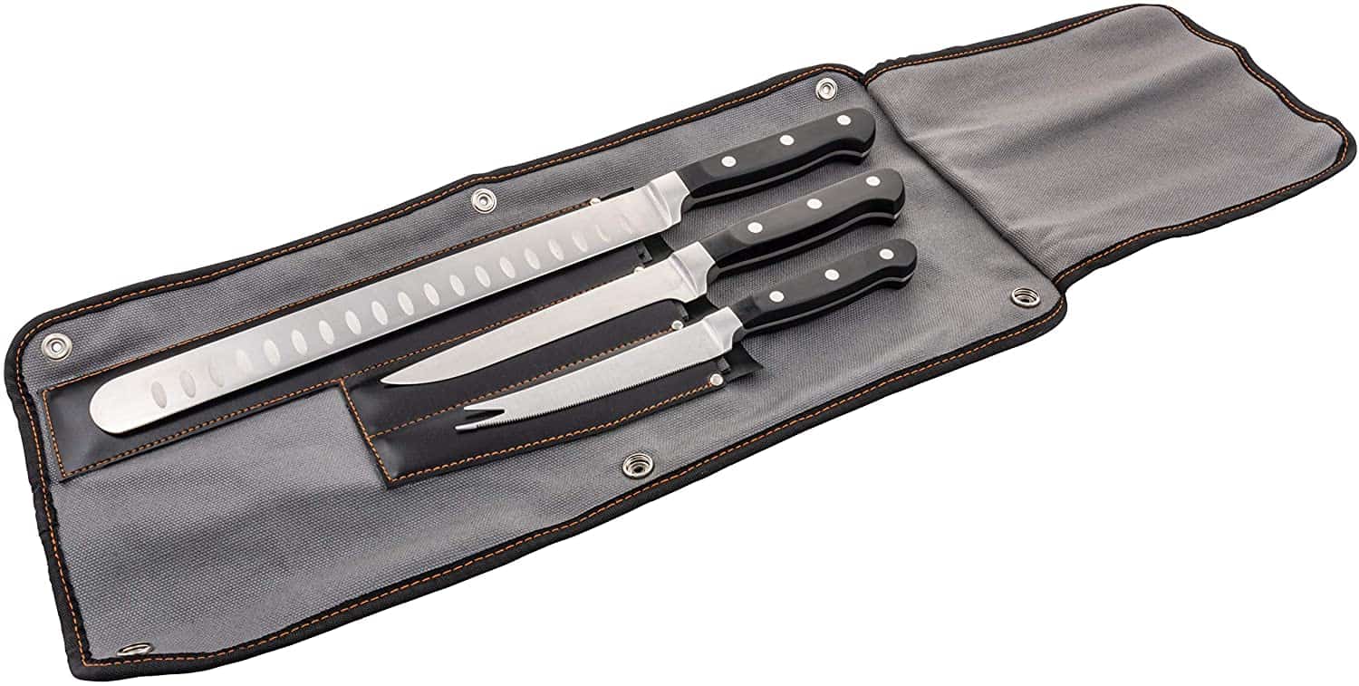 Best basic smoker knife set- Oklahoma Joe’s Blacksmith 3-Piece Knife Set