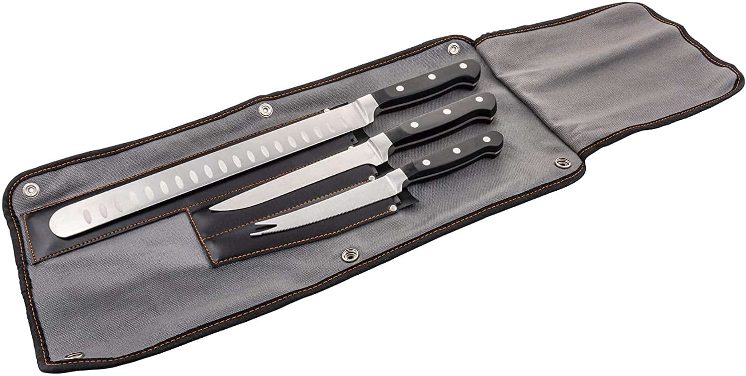 Pinakamahusay na basic smoker knife set- Oklahoma Joe's Blacksmith 3-Piece Knife Set