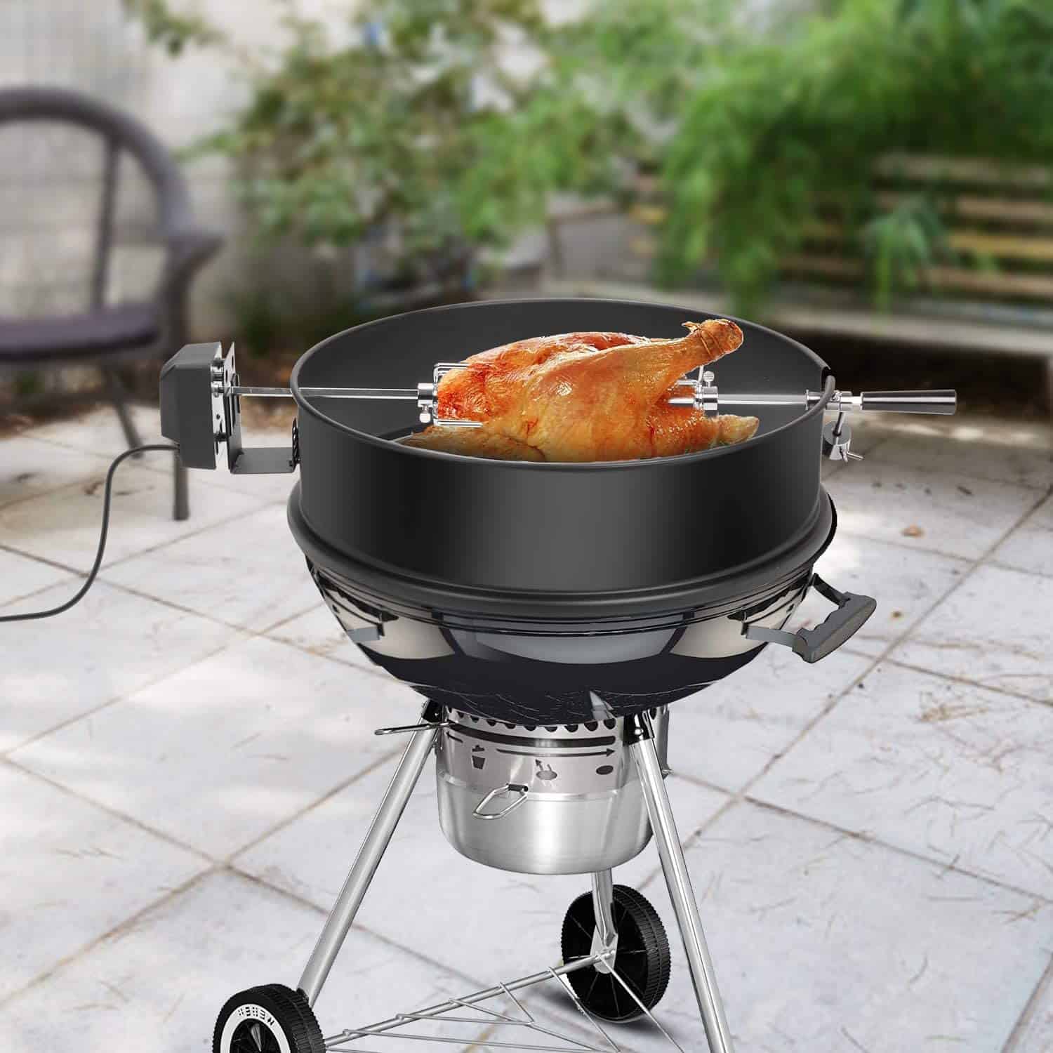 Beste Ring Rotisserie: Onlyfire charcoal kettle kit