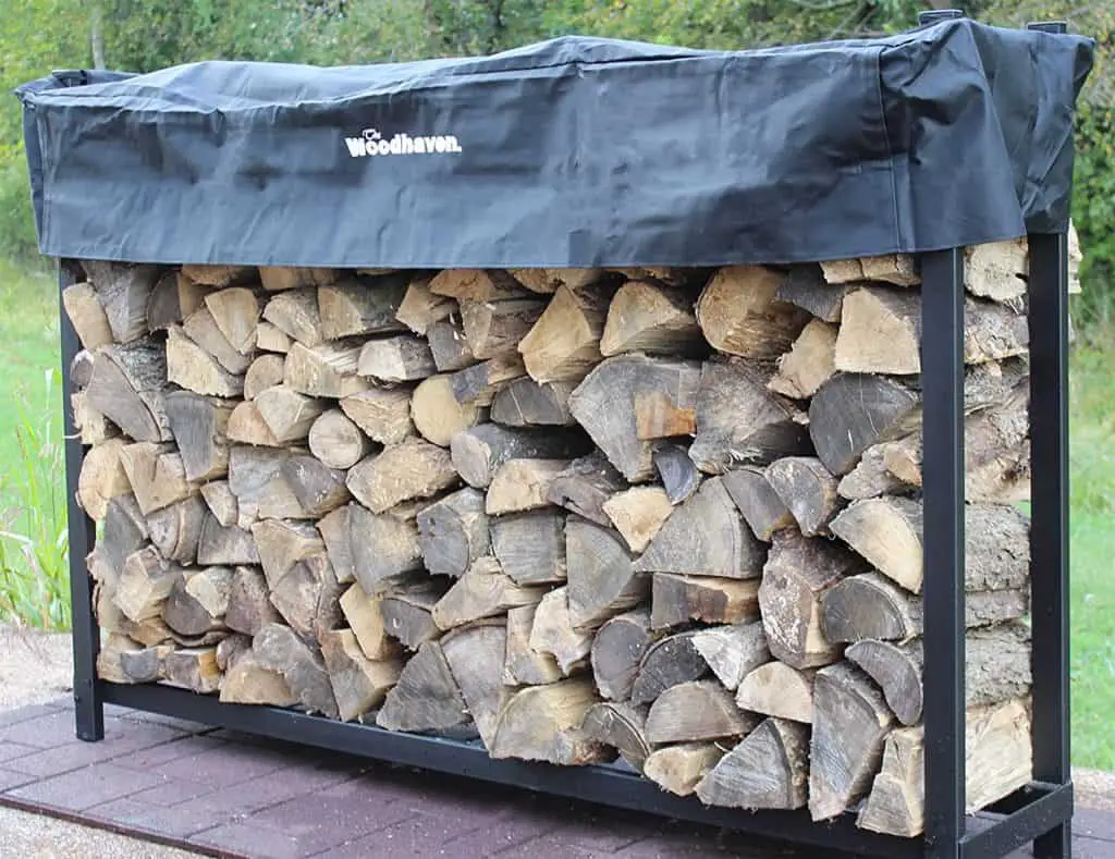 Woodhaven Firewood rack for seasoning wood