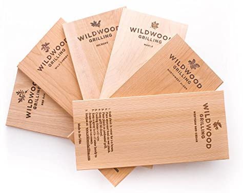 საუკეთესო არომატის ჯიში: Wildwood grilling 6 grilling plank ჯიშის პაკეტი