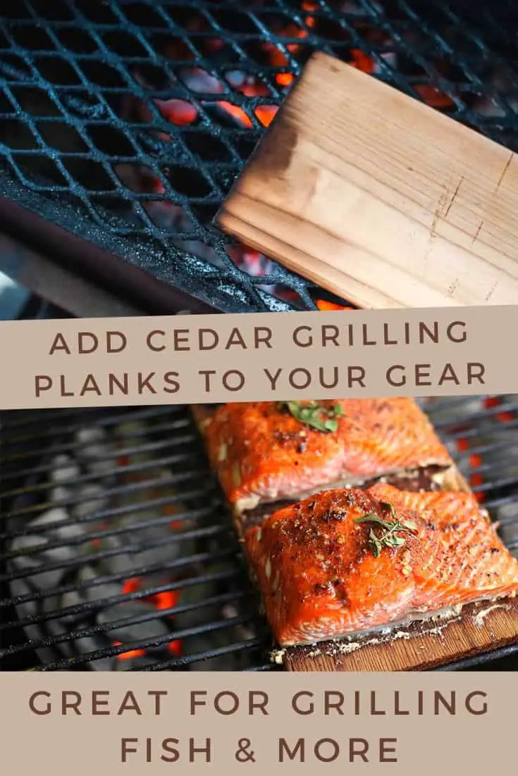 Cedar grilling planks for grilling fish