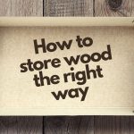 Cardboard box for storing wood