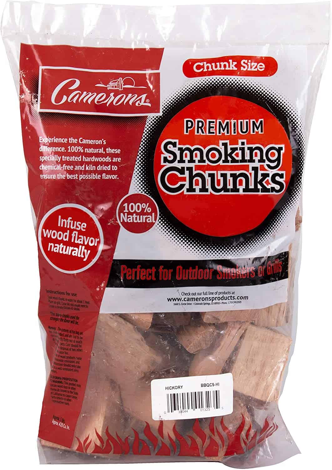 Camerons Products Smoking Wood Chunks- (Alder) Kiln Dried