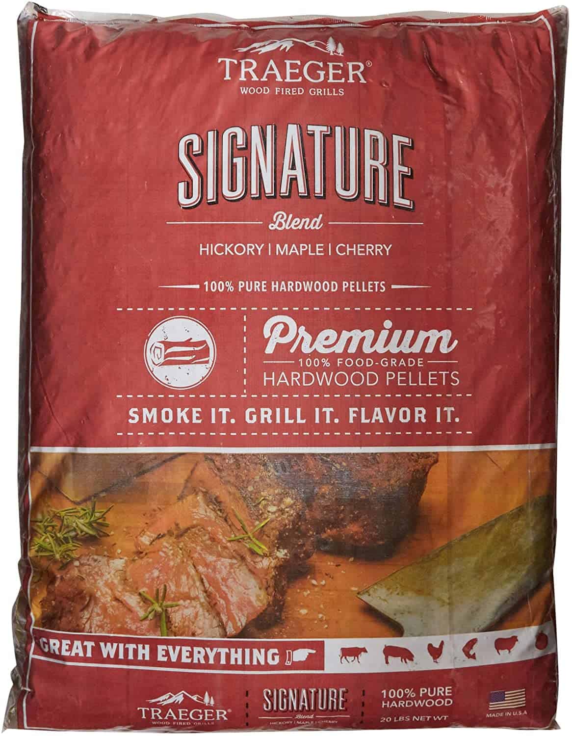 Traeger Grills Signature Blend 100% Natural Hardwood Pellets