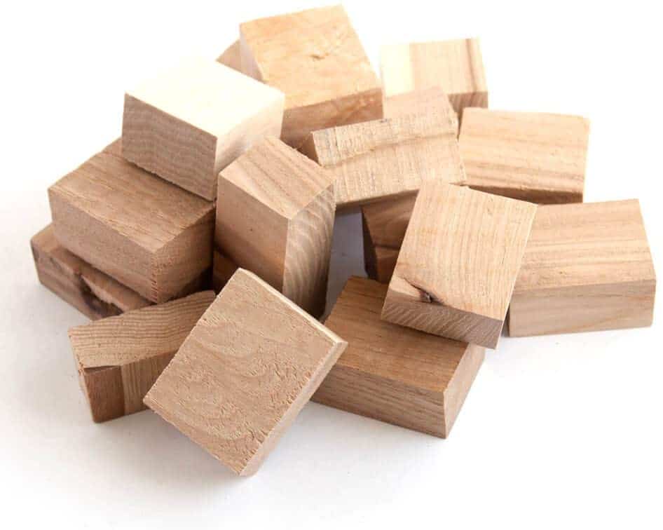 Wood Fire Grilling co. Hickory Wood Chunks for Smoking Bark-Free, Kiln Dried BBQ Blocks