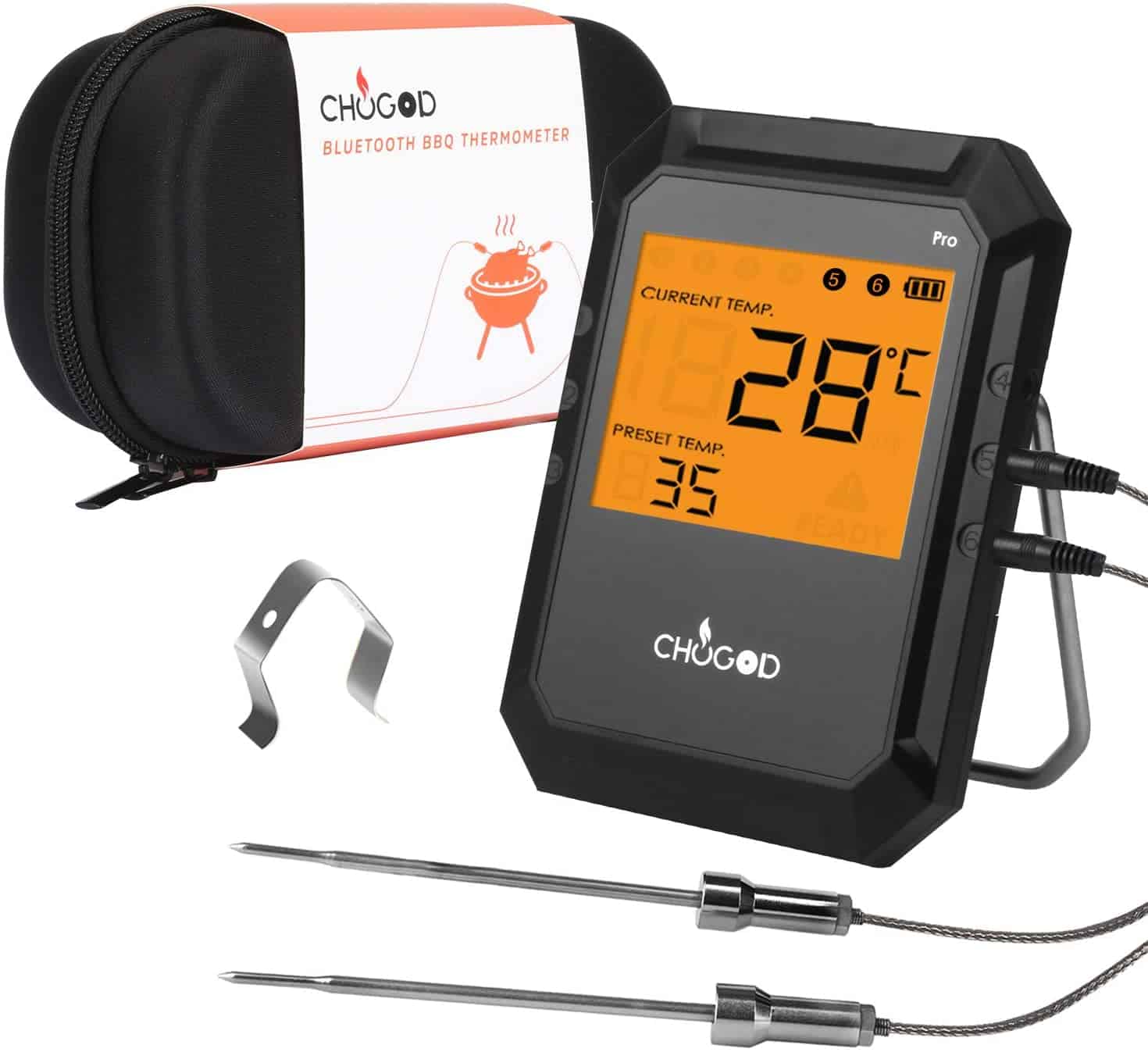 Лучший термометр для курильщиков барбекю с Bluetooth: Uvistare Digital