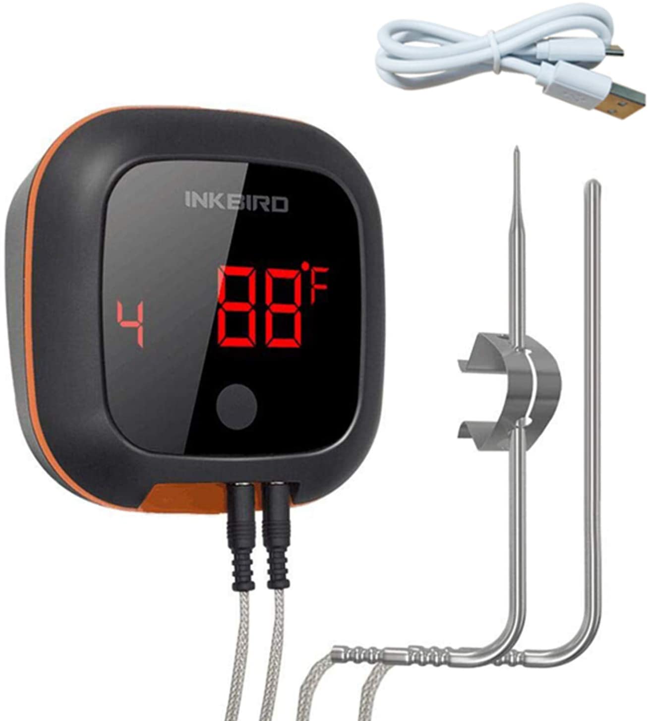 Best Dual Probe Barbecue Smoker Thermometer: Inkbird IBT-4XS