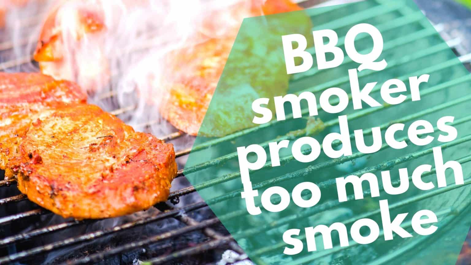 What to do when your barbecue smoker has too much smoke