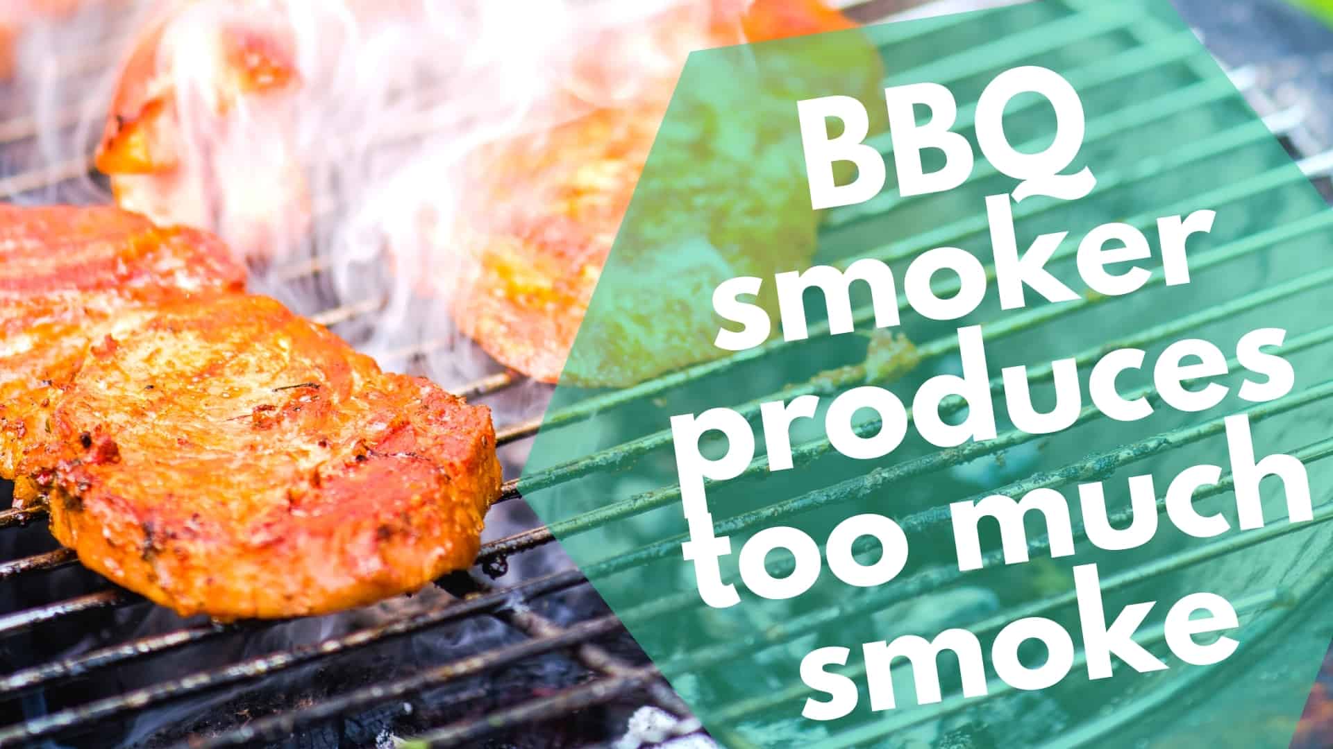 BBQ smoker produces too much smoke