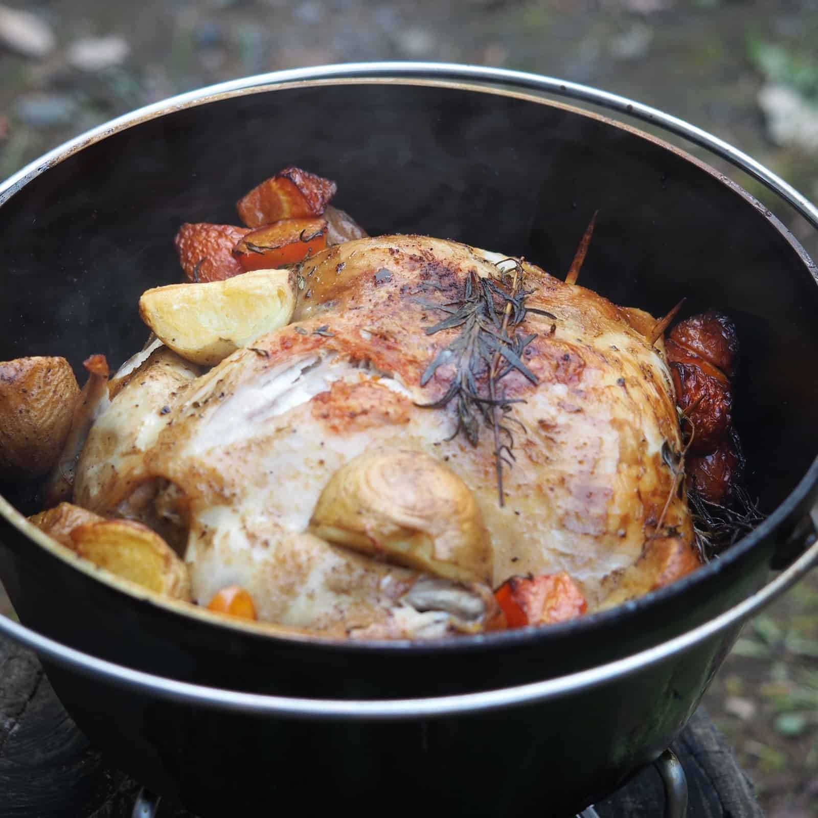 Camp Dutch Oven Chicken Easy Recipe & Cooking Tips