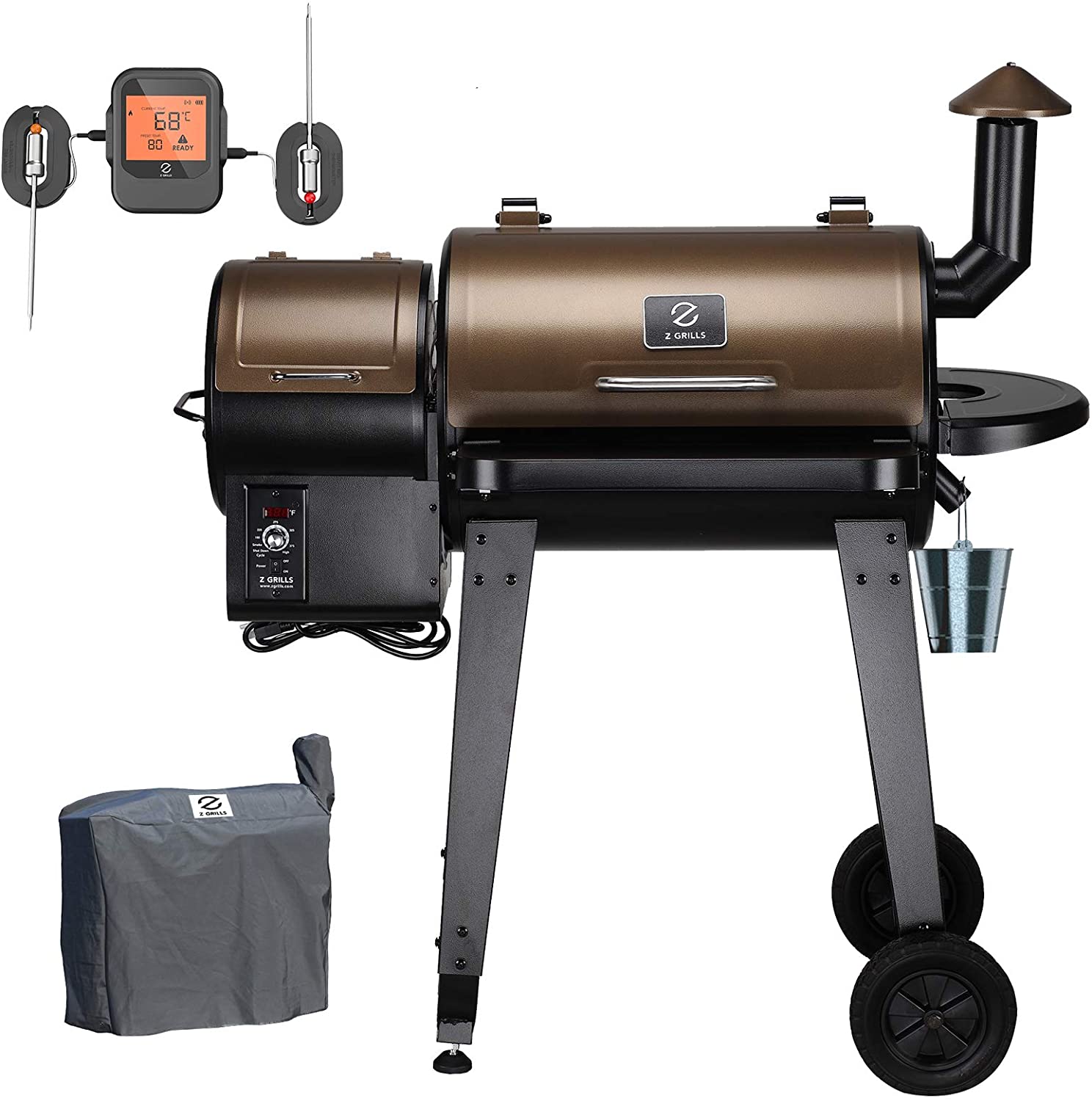 Perokok pelet Bluetooth terbaik- Z-Grills Wood Pellet Grill and Smoker