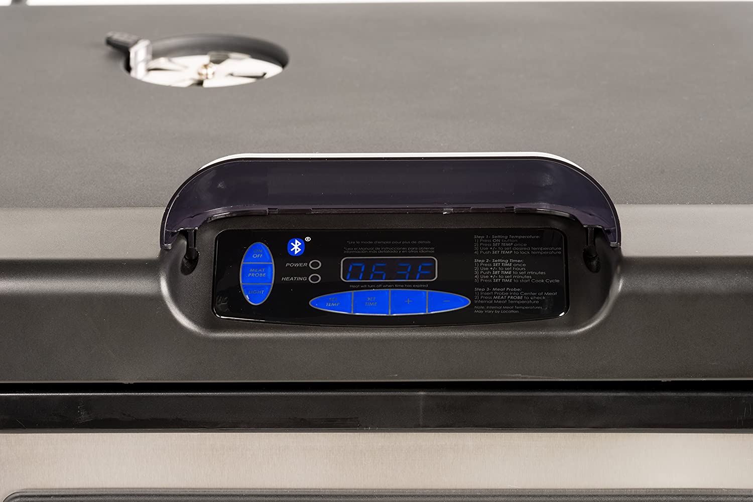 Best buy & best electric Bluetooth smoker- Masterbuilt 20072115 screen detail
