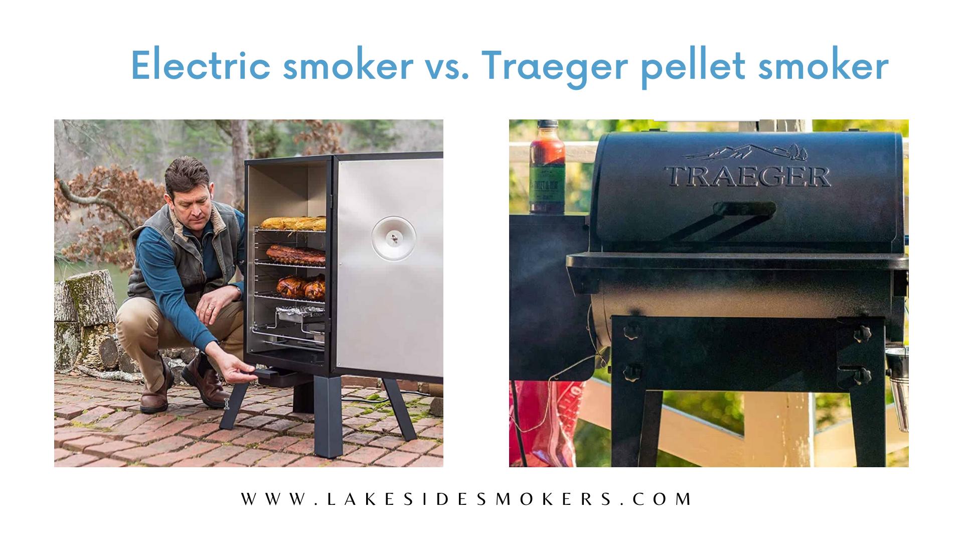 Ahumador eléctrico vs. Ahumador de pellets Traeger | ¿Prefieres la conveniencia o el sabor?