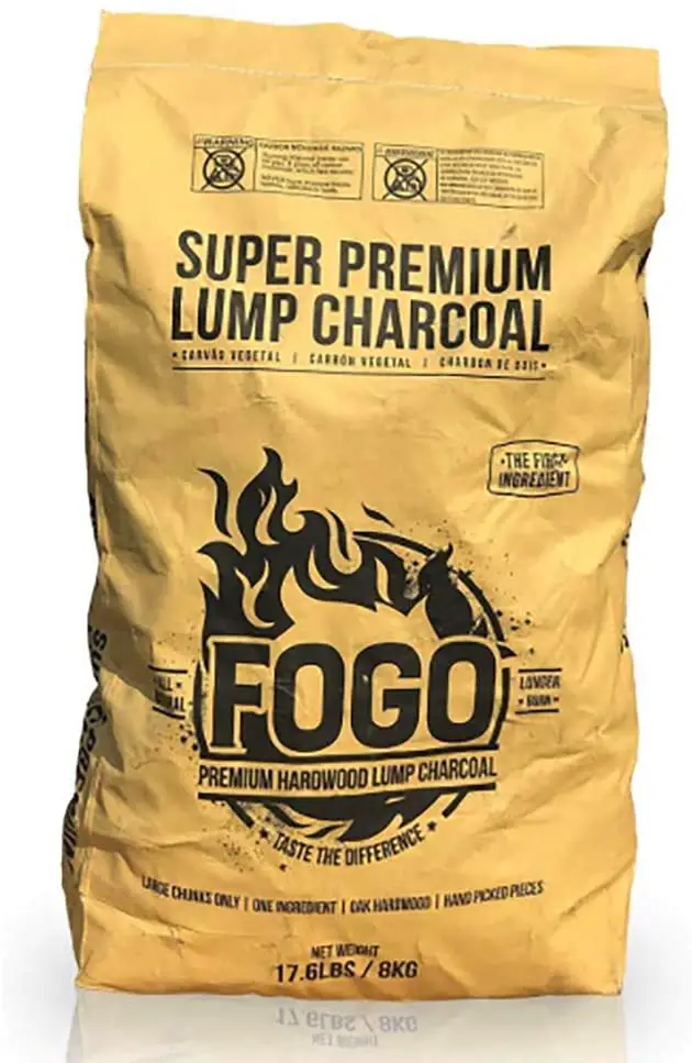 Great slow-burning lump charcoal- Fogo Super Premium without background