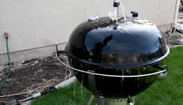 как чистить угольный гриль Weber