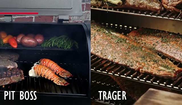 Pit-boss-traeger-พื้นที่ทำอาหาร