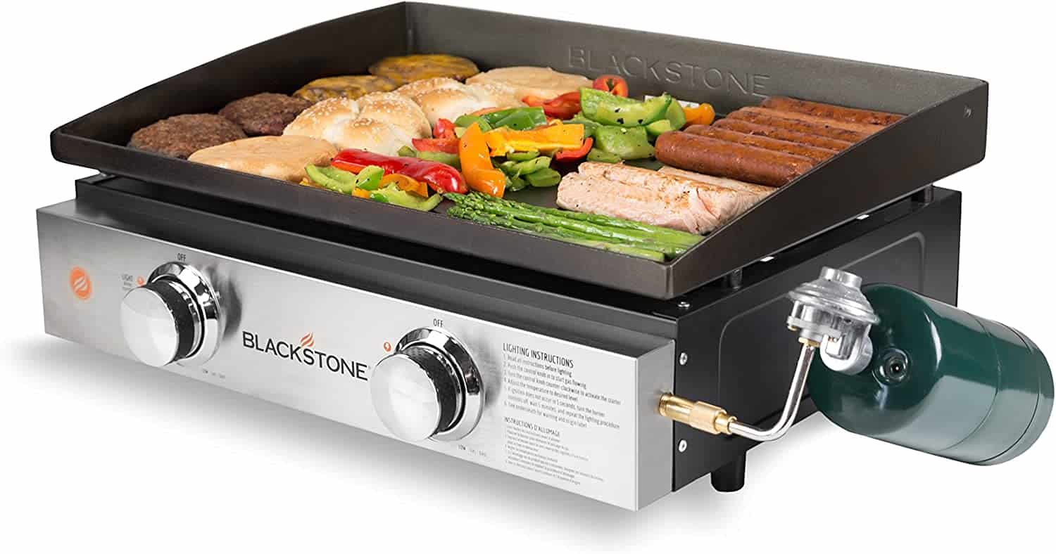 Найкращий гриль-гриль для кемпінгів- Blackstone 1666 Heavy Duty Flat Top Grill Station