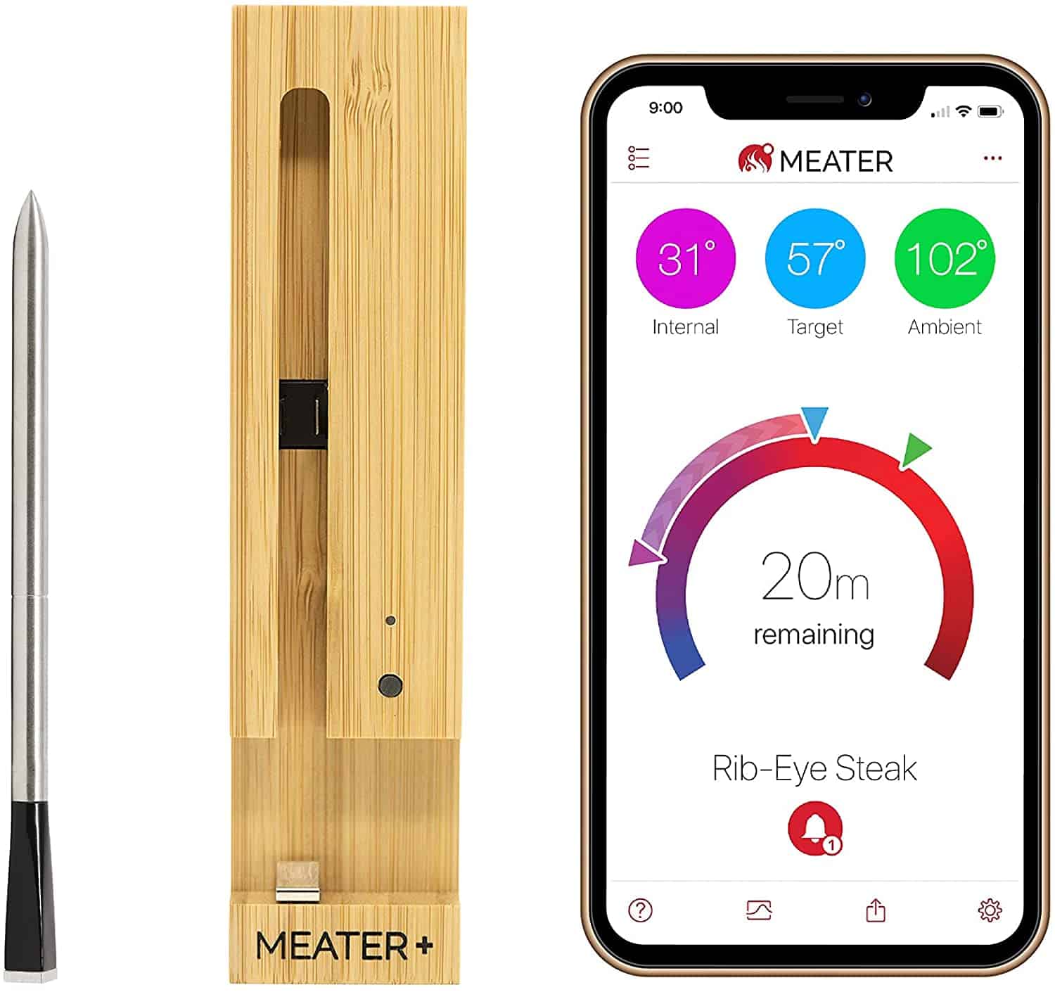 Най-добрият иновативен Bluetooth барбекю термометър- The Meater+