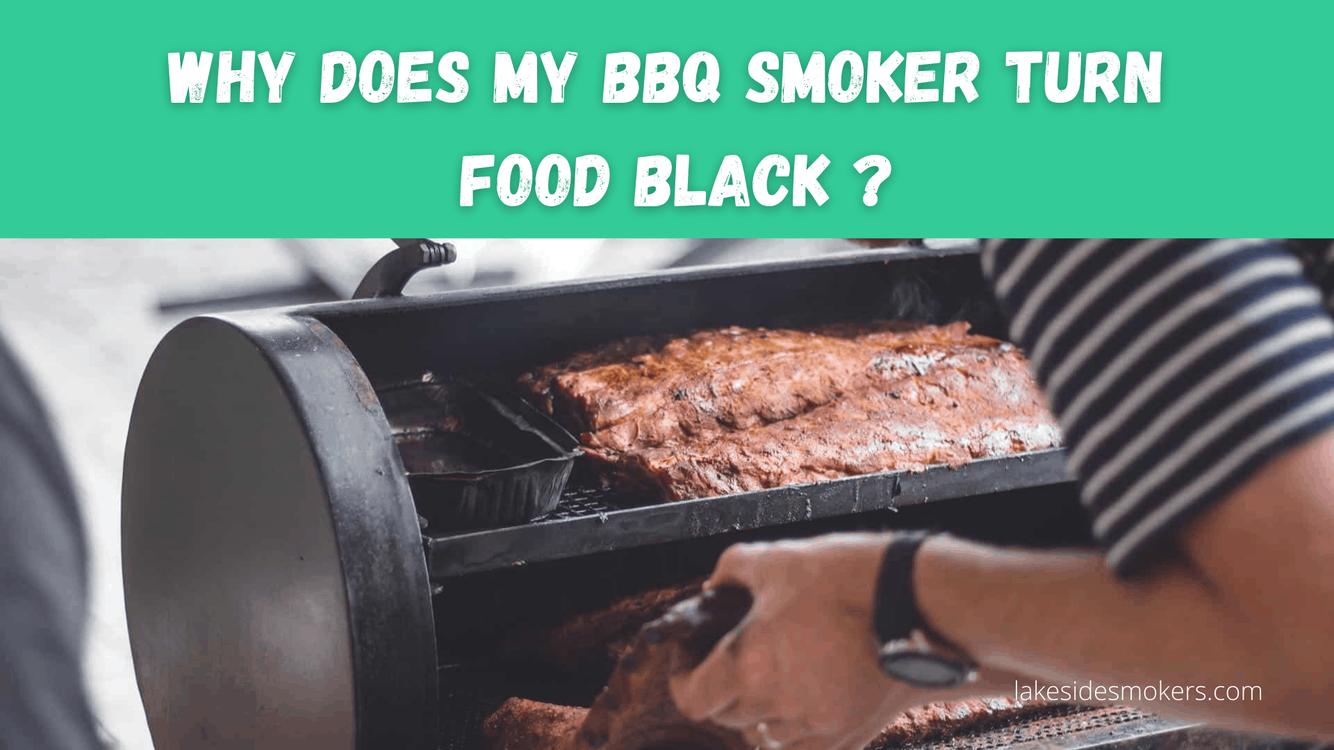 Why does my BBQ smoker turn food black (and is it dangerous)?