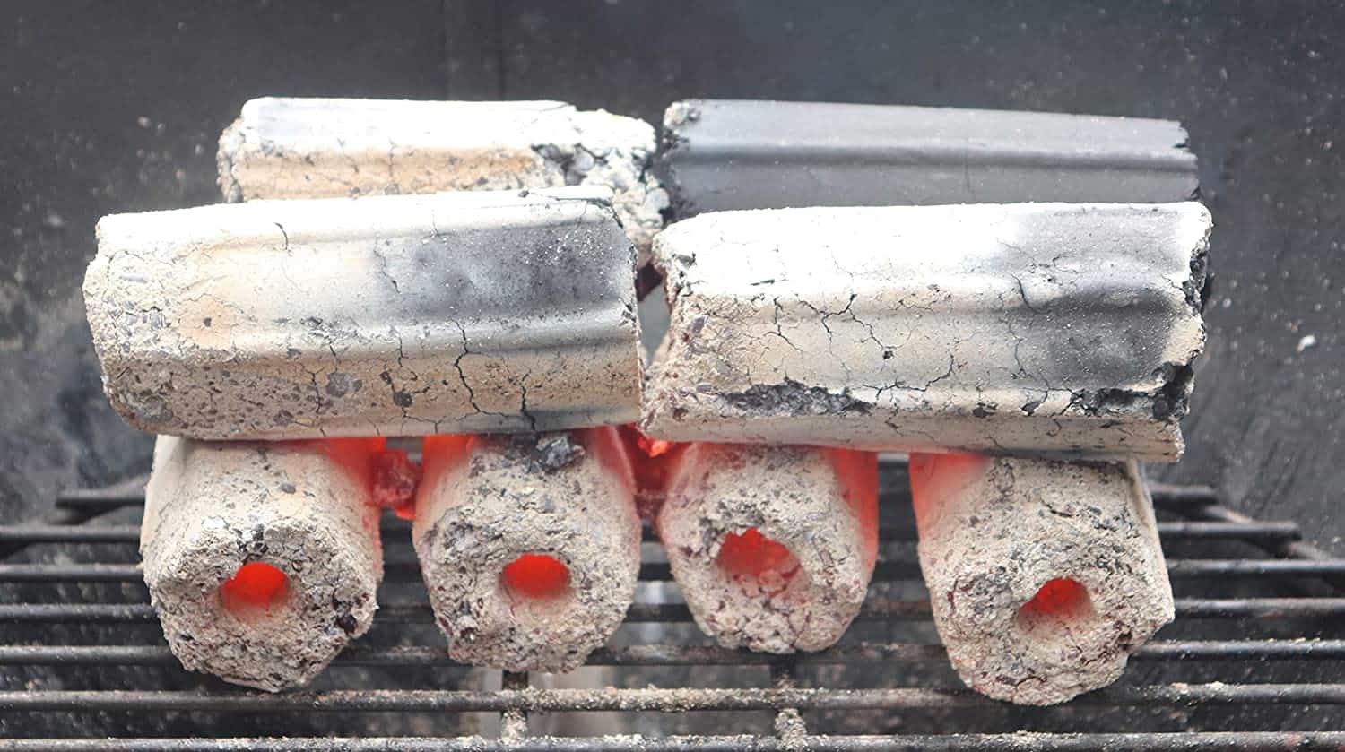 Best eco-friendly charcoal briquettes- BlackBear HEX LOGS slow glowing