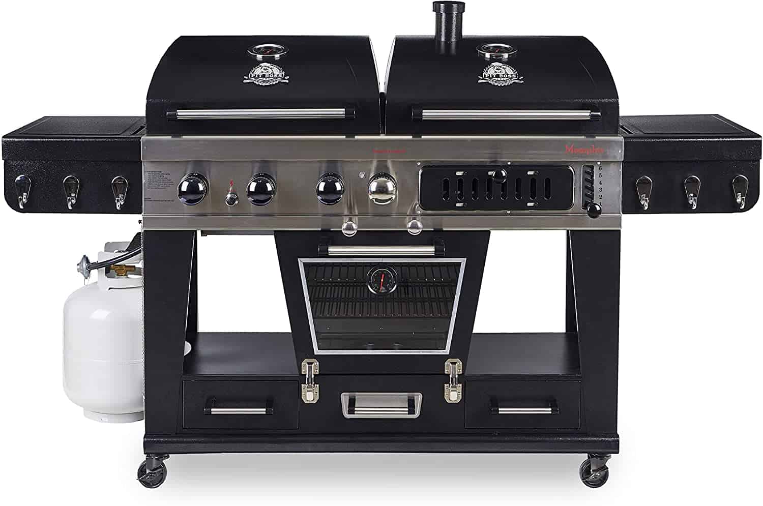 Best gas & charcoal combo for grilling AND smoking- PIT BOSS Memphis Ultimate 4-in-1