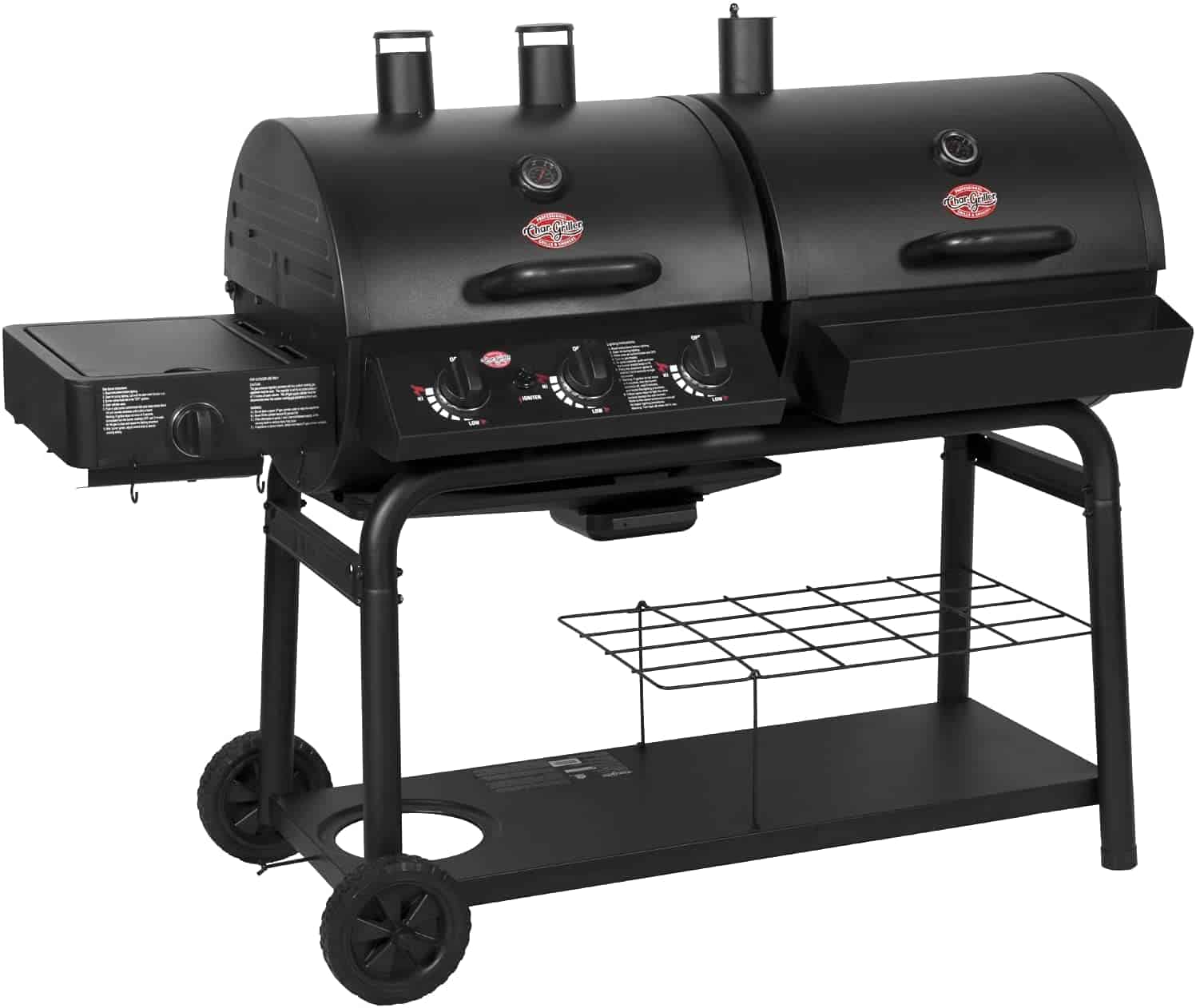 Best gas & charcoal combo grill overall- Char-Griller 5050 Duo