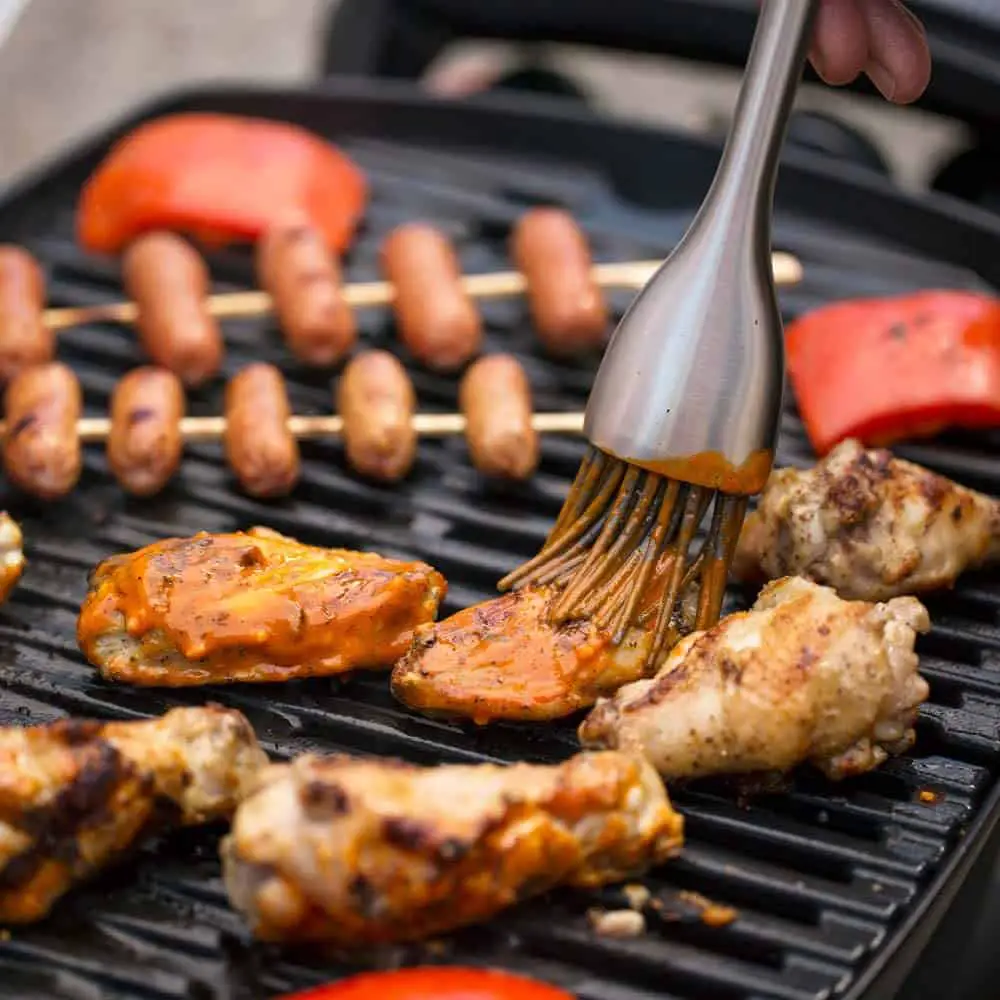 Best gas grill under $200 overall- Weber Q1200 with meat