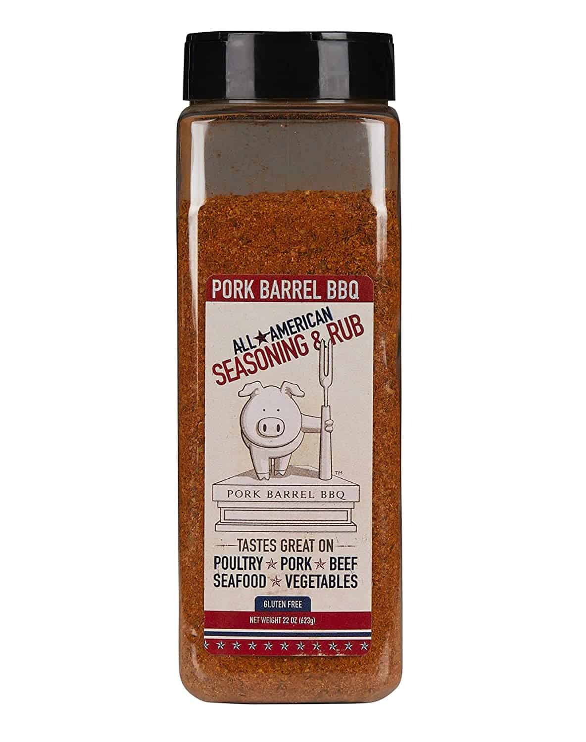 Meilleur assaisonnement pour barbecue sans gluten - Mélange d'assaisonnements tout américain Pork Barrel BBQ