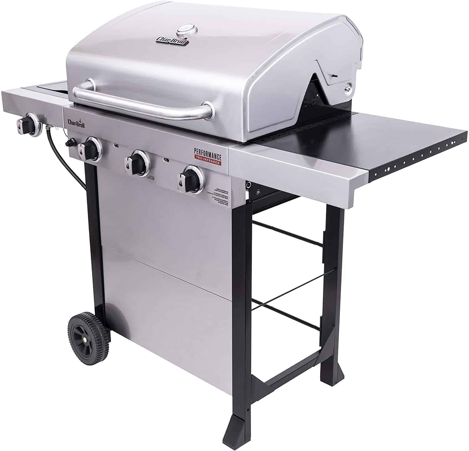 Best large gas grill with side burner under $300- Char-Broil TRU-Infrared 3-Burner Gas Grill