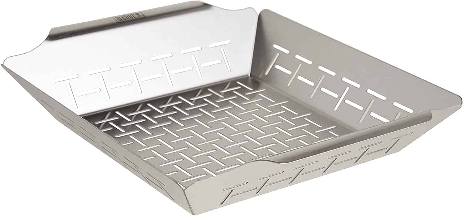 ตะกร้าย่างผักคุณภาพดีที่สุด - Weber Deluxe Vegetable Grilling Basket