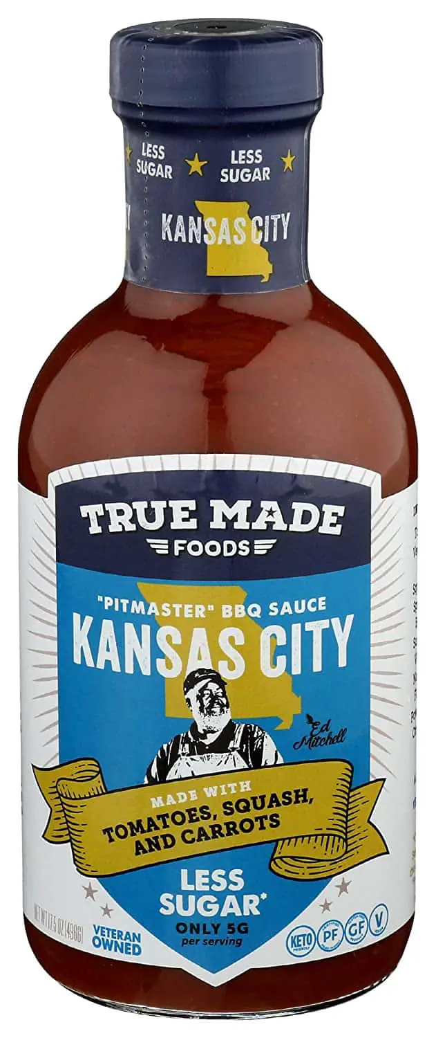 Best tasting low-sugar BBQ sauce- True Made Foods Vegetable