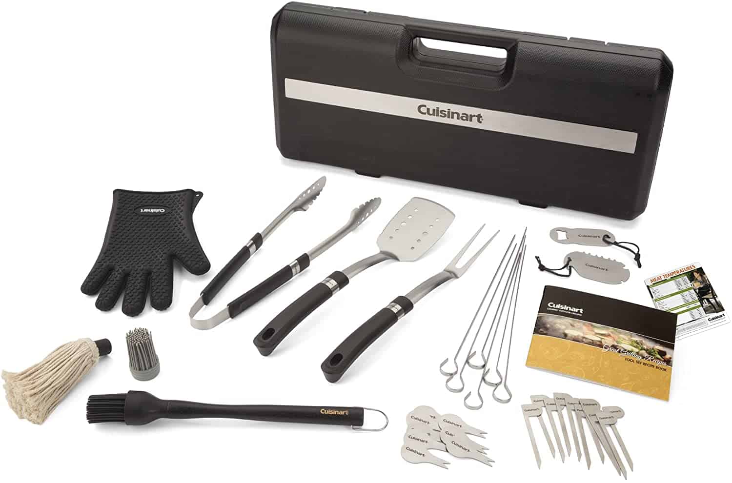 Set de unelte pentru grătar cu cele mai bune accesorii suplimentare - Cuisinart CGS-8036 Set pentru grătar toate neambalate