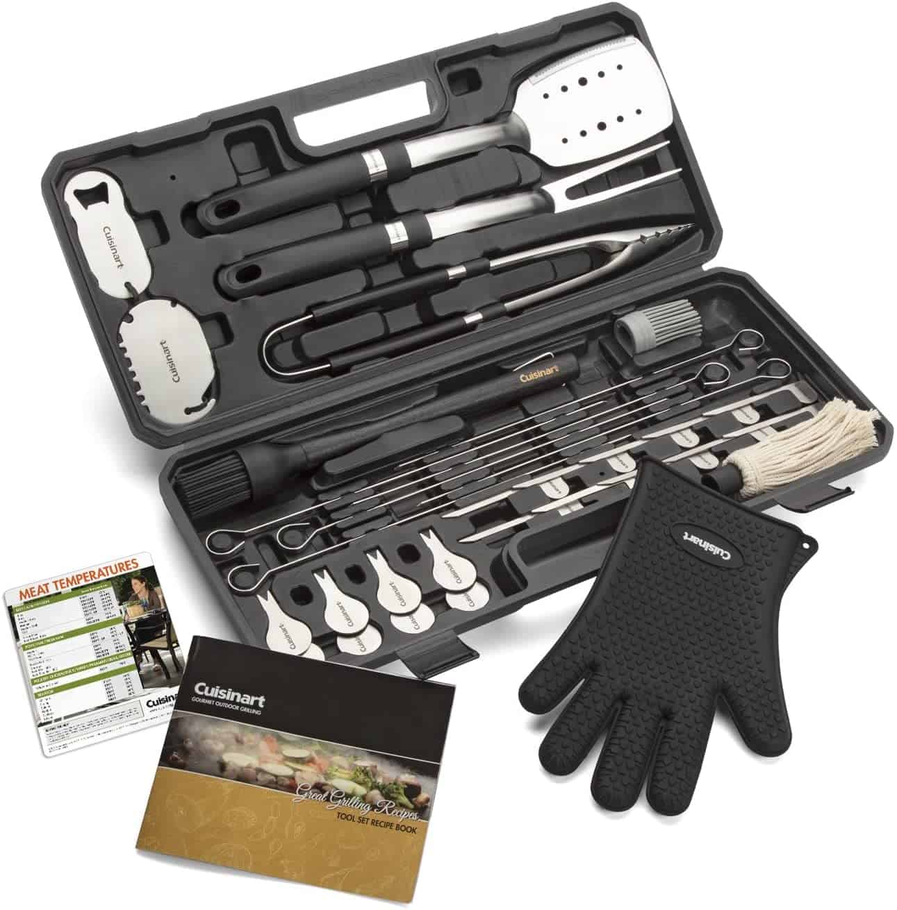 Zestaw narzędzi do grillowania z najlepszymi dodatkowymi akcesoriami- Cuisinart CGS-8036 Grill BBQ Set