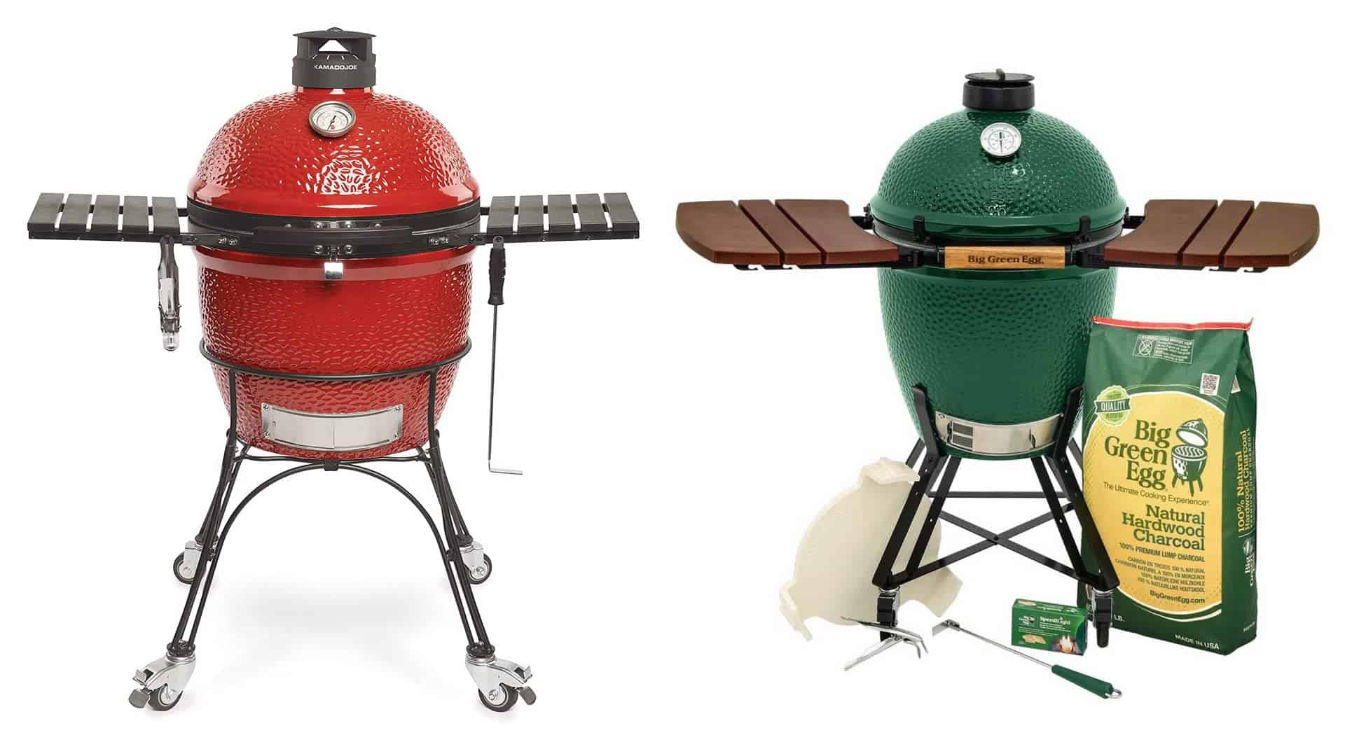 Kamado Joe vs Big Green Egg ano ang pinakamahusay na ceramic grill?