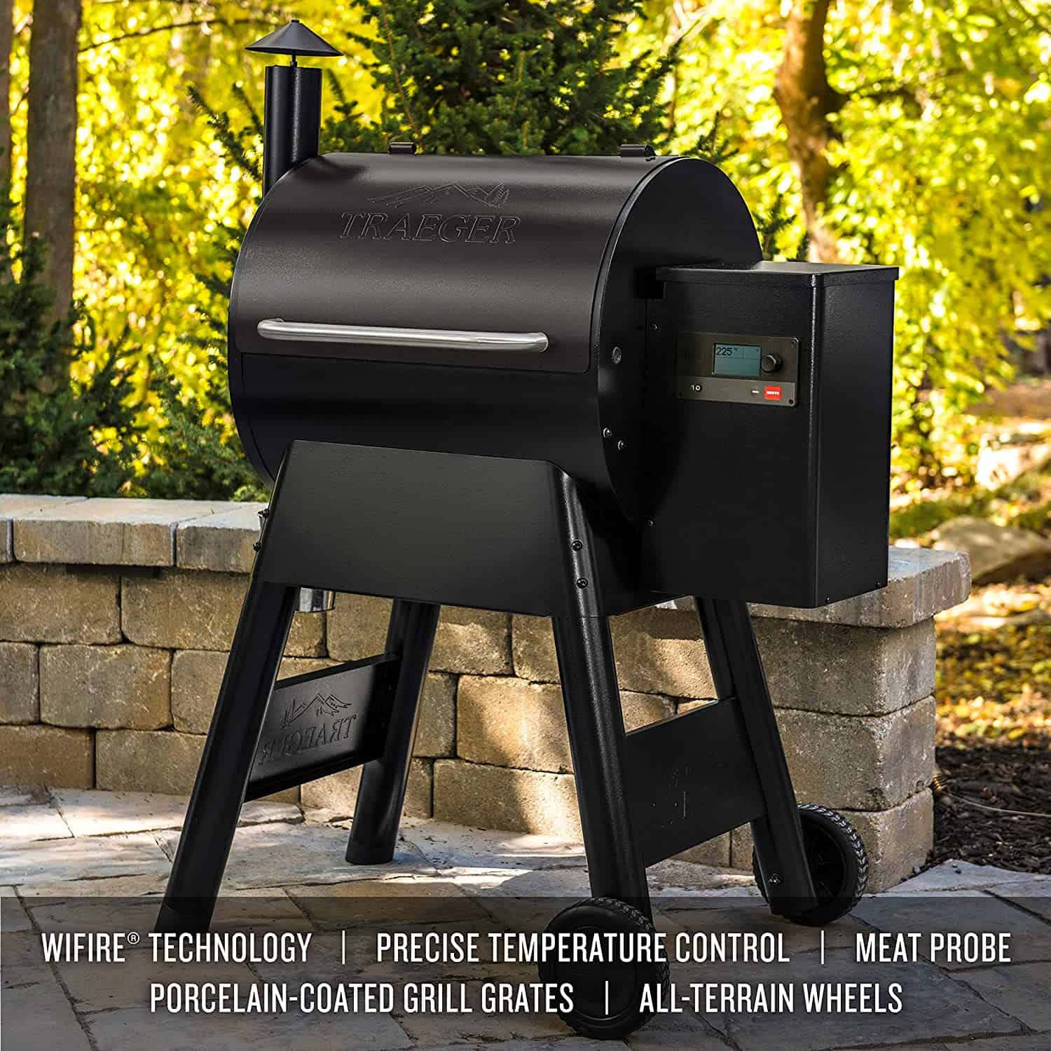 Traeger Grills Pro Series 575 Wood Pellet Grill and Smoker in garden