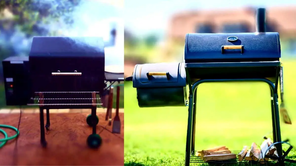 Grill de pellets vs fumador offset de carbó